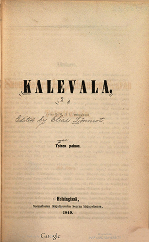 Title page for book