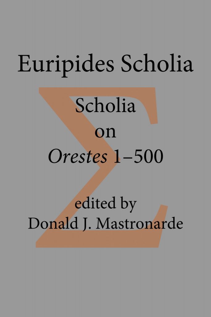 Euripides Scholia Scholia on Orestes 1500 Simple Book Publishing
