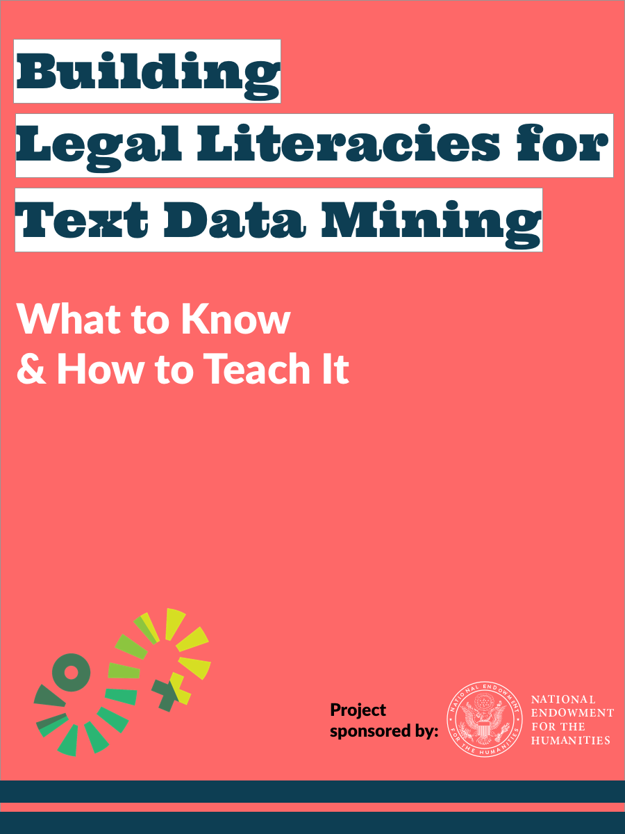 Cover image for Building Legal Literacies for Text Data Mining